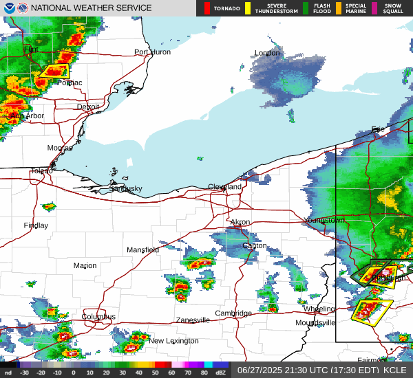 weather radar from Cleveland, OH