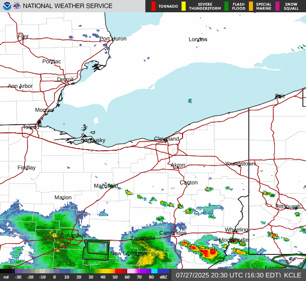 weather radar from Cleveland, OH