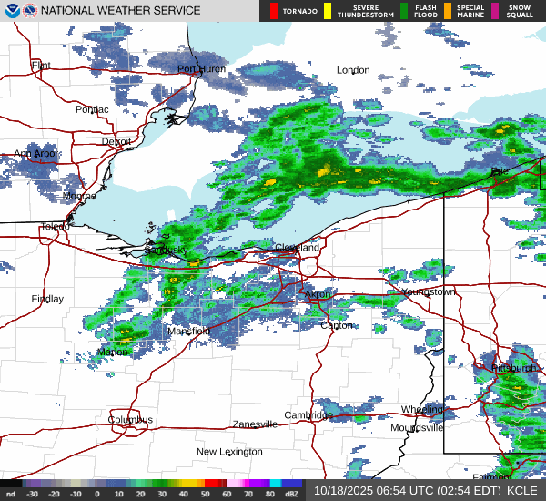 weather radar from Cleveland, OH