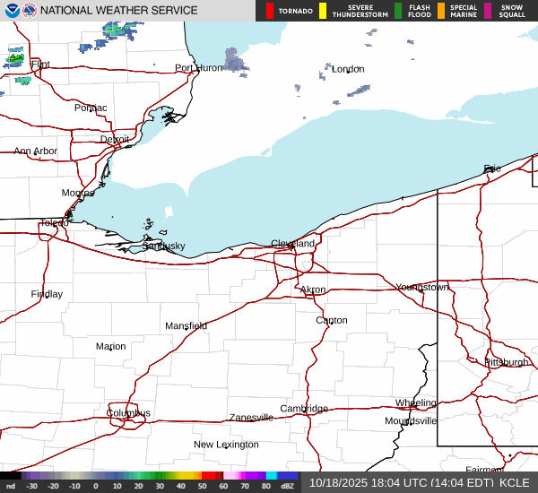 weather radar from Cleveland, OH