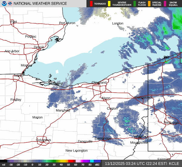 weather radar from Cleveland, OH