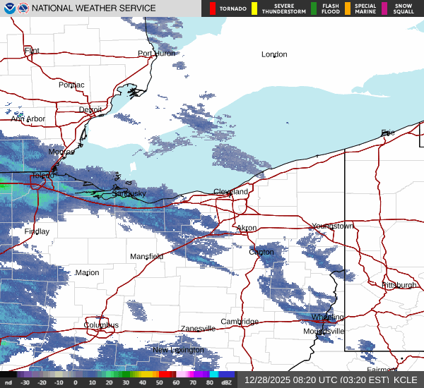 weather radar from Cleveland, OH