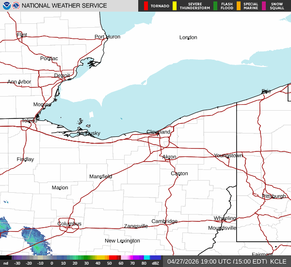 weather radar from Cleveland, OH