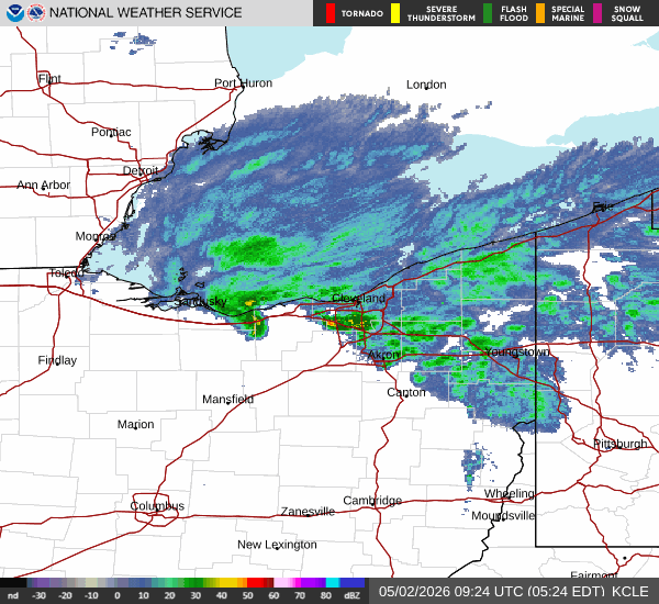 weather radar from Cleveland, OH