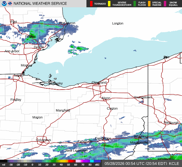 weather radar from Cleveland, OH