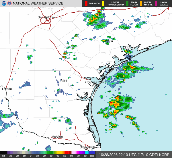 KCRP radar loop