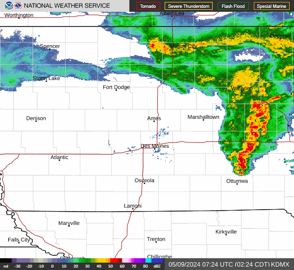 Central Iowa Radar Image