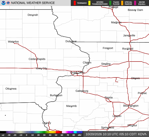 KDVN radar loop