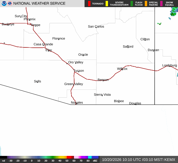 KEMX radar loop