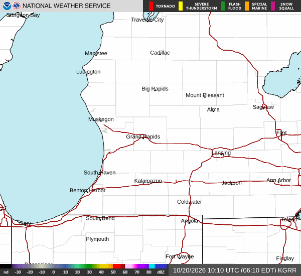 KGRR radar loop