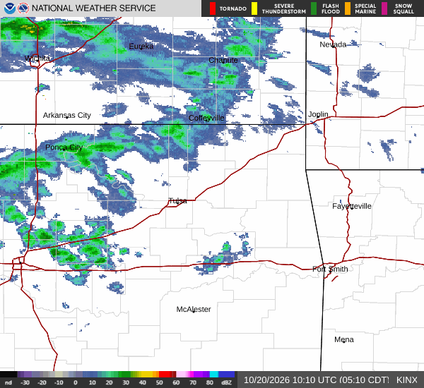 KINX radar loop