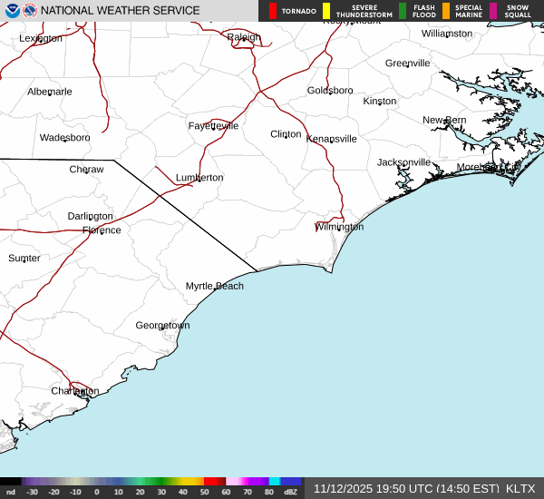 NWS Wilmington NC Radar