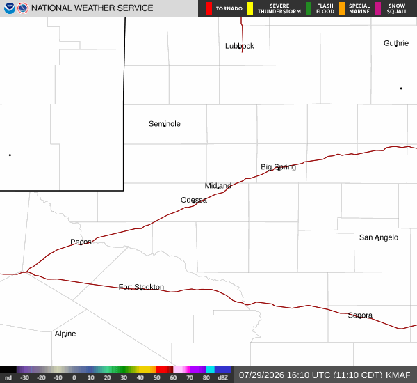 NWS Midland Radar