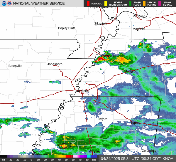 KNQA radar loop