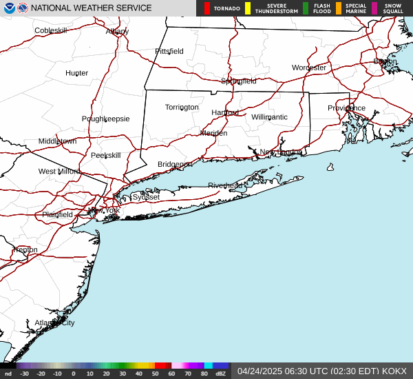 NorthEast Animated Radar