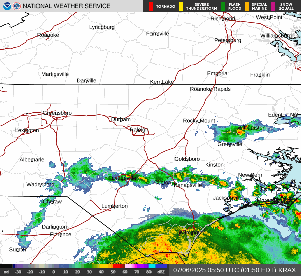 NWS Raleigh NC Radar