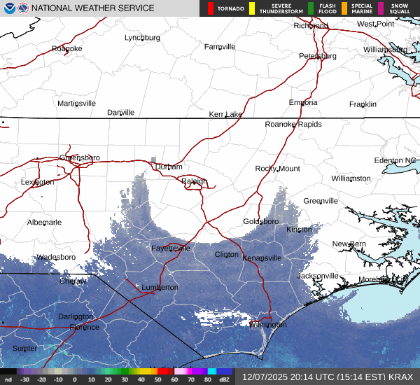 NWS Raleigh NC Radar