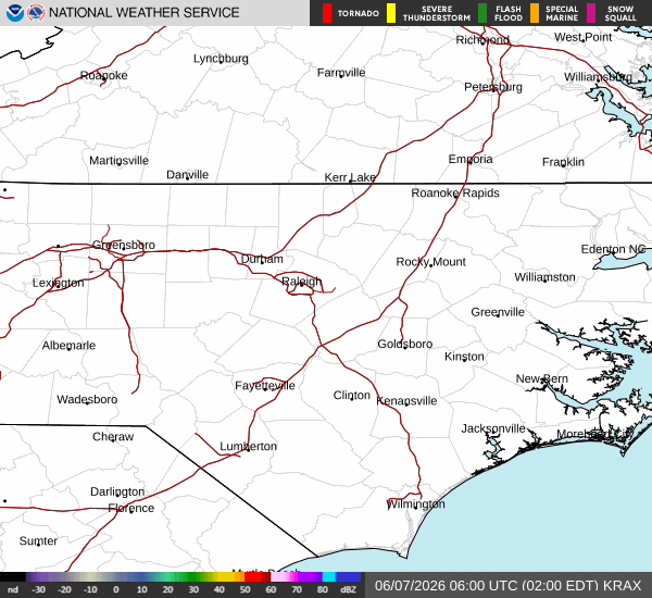 NWS Raleigh NC Radar