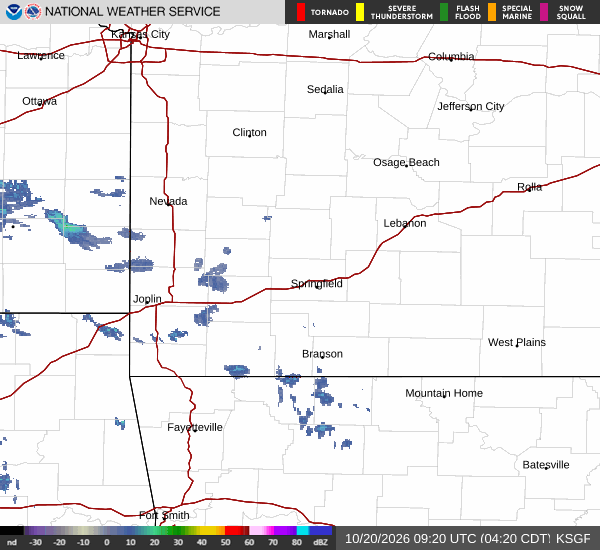 KSGF radar loop