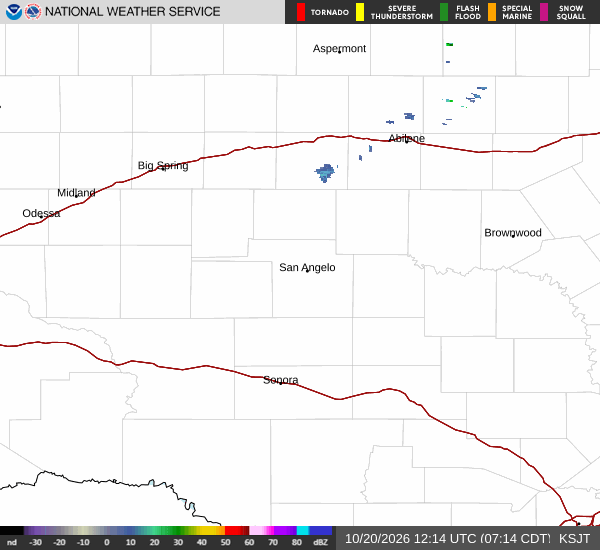 KSJT radar loop