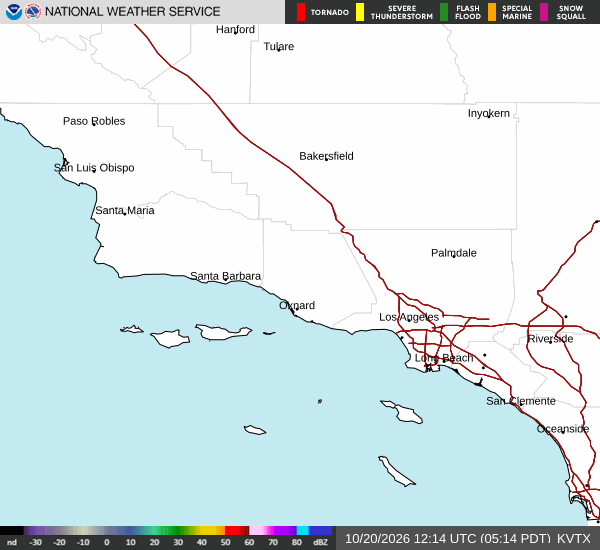KVTX radar loop